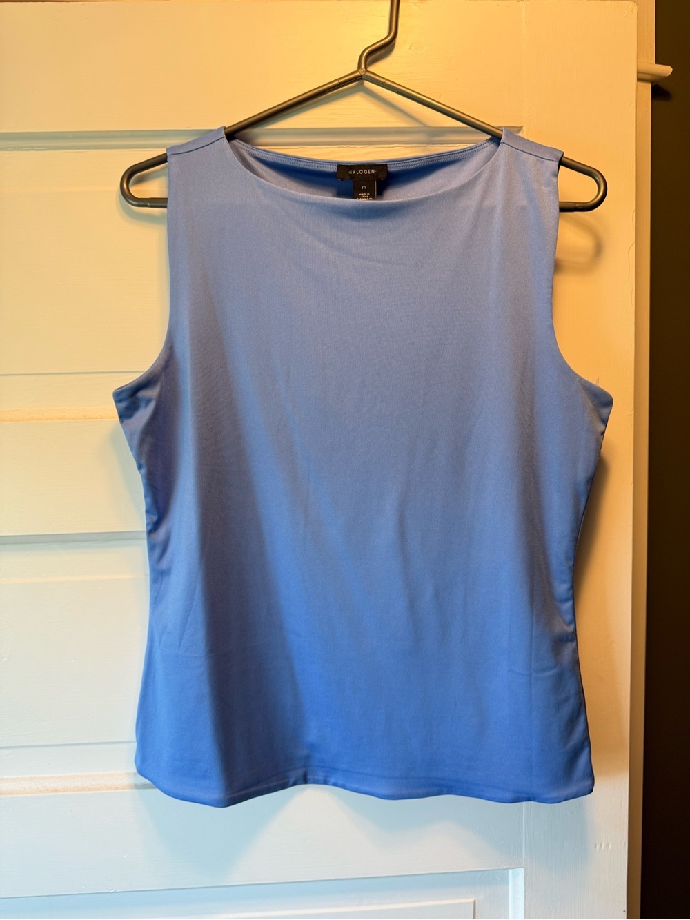 Halogen Light Blue Sleeveless Tank Top